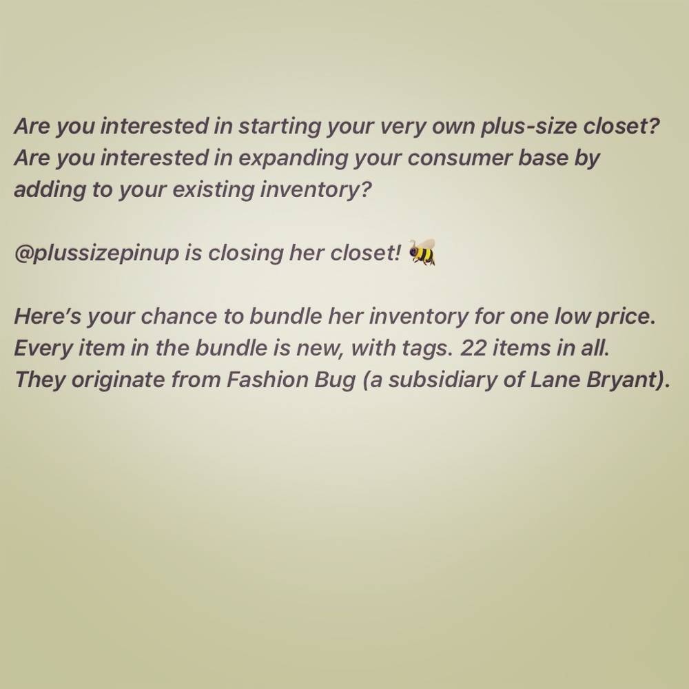 All Inventory in My Closet 🐝